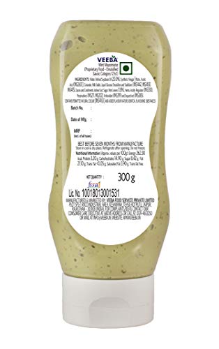 Image of VEEBA Mint Mayonnaise, 300 Gram - Pack Of 2