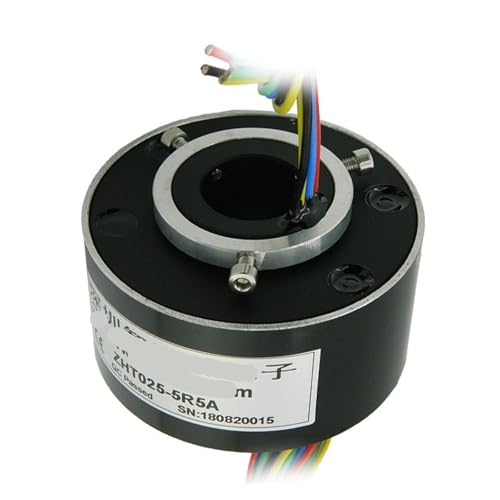 Anneau conducteur traversant rotatif ZHT025-05 haute précision 5 canaux 5A