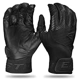 Easton | Adult Walk-Off Ethos Baseball Batting Gloves | Black | L