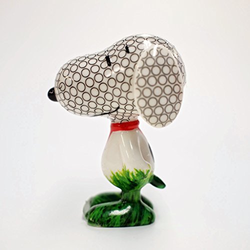 Figurine Peanuts de golf Department 56 pour décorer un bureau de passionné