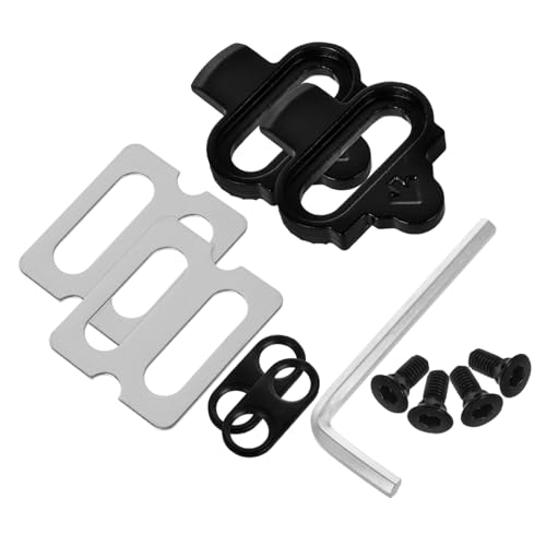 1 Set Bike Cleats Lightweight Replacement Cycling Clips for Road and Mountain Bikes Easy Installation Secure Locking Mechanism Compatible with Shimano Pedals
