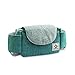 SONARIN Bolsa Organizadora de Cochecitos,Organizador para Coches de Paseo,con Portavasos, Correas de Velcro, Correa Engrosada Utilizada como Bolso de Mano,Ajuste Universal (Cian)