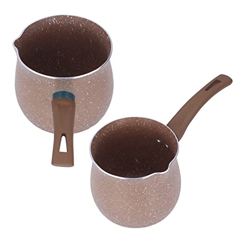 Melkpan, Mini Koffiepot Duurzaam Eco-vriendelijk Rookloos Compact voor Keuken(bruin) - Image 6