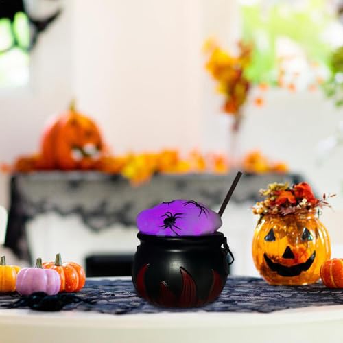 Chaudron de sorcière Halloween kit bouillonnant complet plastique résistant - 6