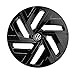 Produktbild Volkswagen 11A071459ZKC Radzierblenden (4 Stück) Radkappen 19 Zoll Stahlfelgen Radblenden, schwarz glänzend