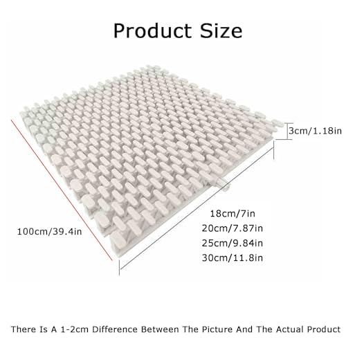 Grille de drainage modulable piscine 25x100cm lot de 5