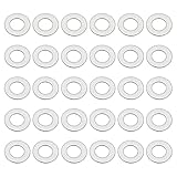 304 Stainless Steel Flat Washer, 50 Pack M3 Thickness Metal Washers Small Washers for Screws Bolts Assortment (3x6x0.5 mm)