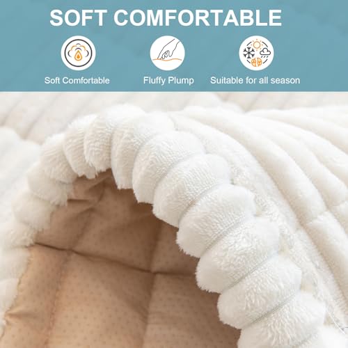 ShowyLive Housse Canapé d’Angle Velours Antidérapante 70x150cm