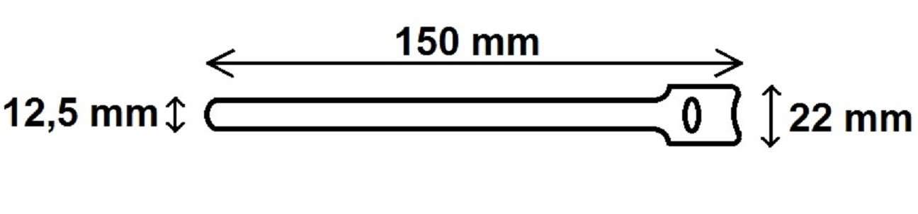 300 x Klettkabelbinder Schwarz 150 mm, 200 mm & 300 mm lang - Klett Kabelbinder Kabel-Klettband - Wiederverschliessbar/Wiederverwendbar (300, Länge gemischt Schwarz)