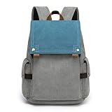 ★【Gran capacidad】 27 X 11 X 38 cm, adecuado para computadoras portátiles de hasta 15,6 pulgadas. La mochila incluye un compartimento para computadora portátil, un bolsillo externo y un bolsillo con cremallera. Varios bolsillos de diseño ofrecen más espacio. El bolsillo interior puede contener artículos pequeños como teléfonos celulares, llaves, tarjetas de crédito, etc.