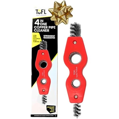 TOFL 4-in-1 Copper Pipe Cleaner | for Pipe Fittings and Tubing | Preps Pipes for Soldering Cover