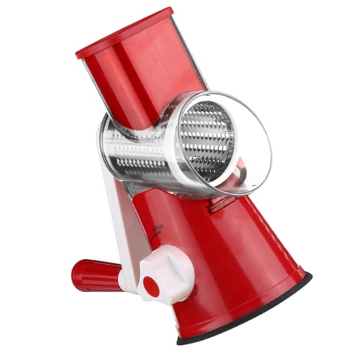 Cortadora manual de verduras GARVALON multifuncional roja miniatura 1