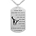 Dad Mom To Son Dog Tag Necklace Military Mens Jewelry Personalized Custom Dogtags Pendant Love Gift