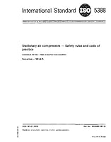 ISO 5388:1981, Stationary air compressors -- Safety rules and code of practice B000Y2T55U Book Cover