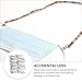 SUPVOX 20pcs Adjustable Eyeglasses Chain Necklace Cord Beaded Eyewear Retainer for Adults, Fashion Hanging Glasses Strap Suitable for Daily Use and Outdoor Activities Random Color
