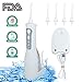Produktbild Mobile Munddusche kabellos Elektrische Zahnreiniger Zahnpflege Wasser Flosser Wasserdichte Aufladbar IPX7 Oral Irrigator Tragbar,Transparent(FDA genehmigt,mit 3 Modi 4 Düsen 180ml Wassertank)