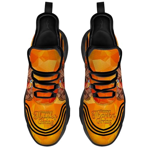Ciadoon Thanksgiving Shoes for Women Men Road Running Walking Tennis Breathable Lightweight Sneakers Gifts for Men Women3