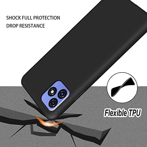 LYZXMY Case for Blackview Oscal C20 / Blackview Oscal C20 Pro (6.088") Transparent + Black Cover + [2 Pieces] Tempered Film Glass Screen Protector - Silicone Soft TPU Cover Shell