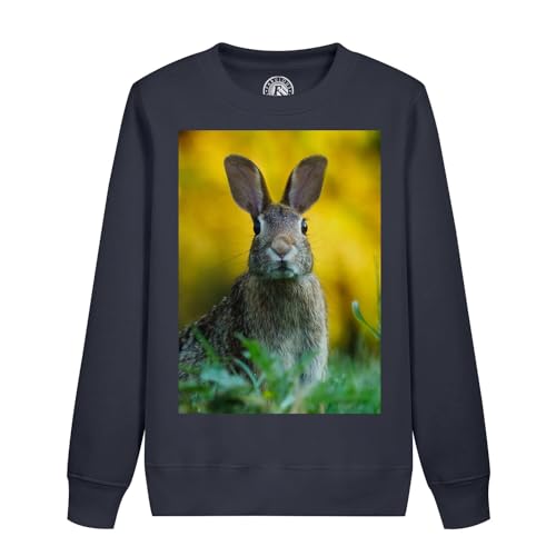 Sweat enfant lapin dans la prairie pour les sorties nature de votre fille ou fils