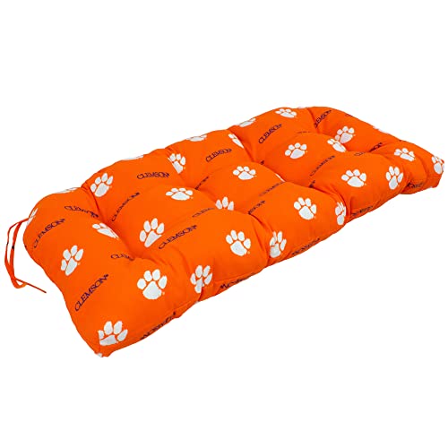 Image of College Covers Everything Comfy Clemson Tigers Indoor Outdoor Settee Loveseat Bench Cushions