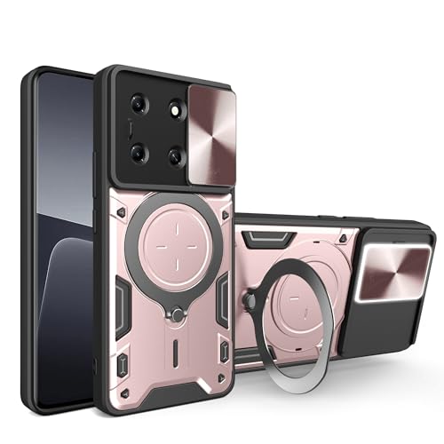 Lucyliy Compatible with Infinix Note 30i X6716 Phone Case Cover [with Tempered Glass Screen Protector] Pink