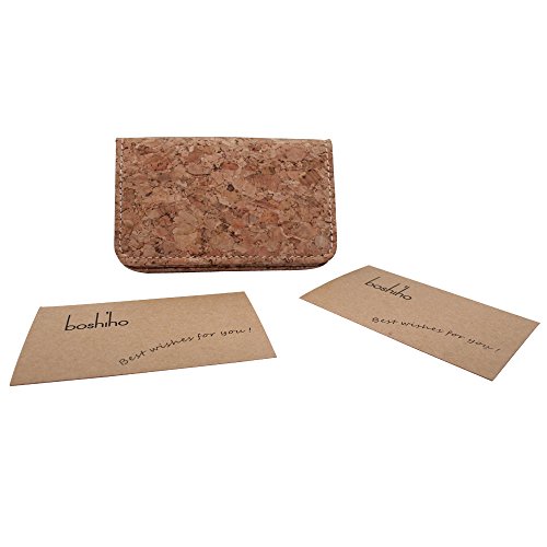 Boshiho Cork Business Card Case Eco-Friendly Vegan Name Card Holder (Cork) - Thumbnail 6