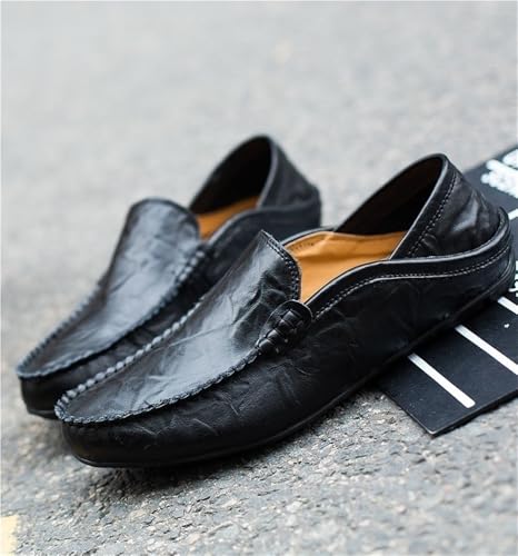 Mens Loafers Slip On Leather Dress Shoes Comfortable Lightweight Business Casual Office Wedding Walking2