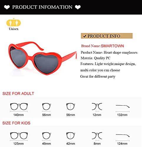 Heart Shaped Sunglasses for Women and Kids Girls, Mother and daughter Matching Style Sunglasses3