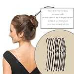 30PCS Hair Pins for buns Metal U-Shaped Hair Pins for styling Black Bobby Pins for Women Applicable to Thick Fine Fair - Image 4