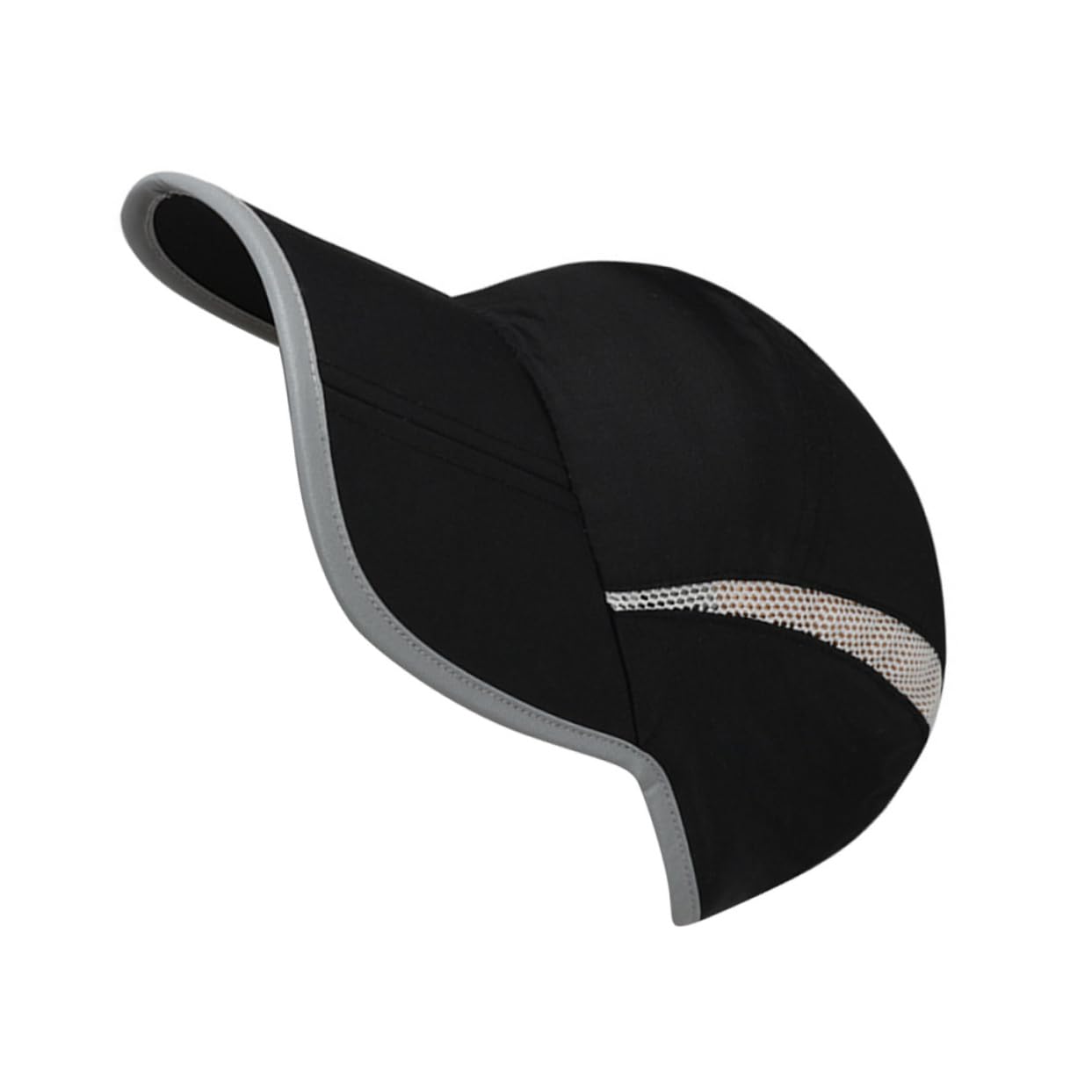 Beavorty Men's Baseball Cap Running Hat Comfortable Sun Hat for Outdoor Activities Lightweight Nylon Black