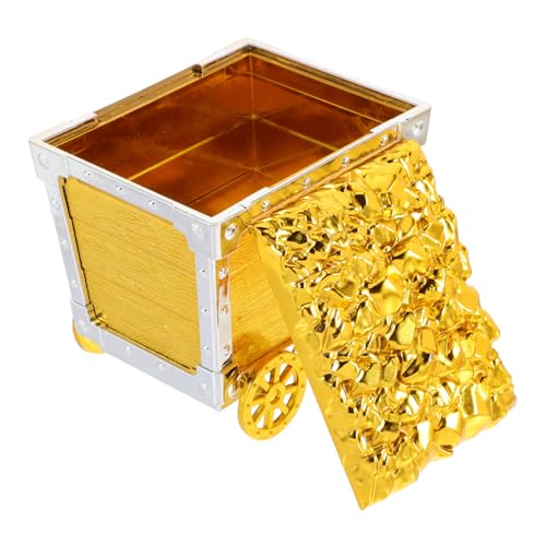 Hemoton Boys and Girls's Treasure Box Toy Plastic Mining Cart Treasure Chest Toys for Boys and Girls Safe Sturdy Interactive Decorative Playset