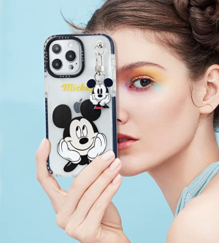 Threesee For Iphone 14 Pro Max Cute Case,Mickey Mouse Cute Cartoon Kawaii Girls Kids Women Slim Gel Rubber Bumper Soft Tpu Protective Clear Case With Pendant For Iphone 14 Pro Max 6.7 Inch(Mickey) #TOP4