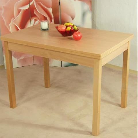 Auszugtisch L. 104-164cm Buche Esstisch Esszimmertisch Tisch Küchentisch ausziehbar Cover