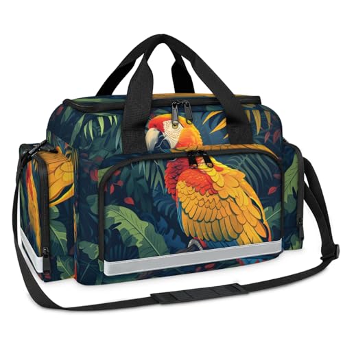 GzLeyigou First Aid Bags Empty, Lovely Parrot Emergency Bag First Aid Kit Multiple Compartment Kit Carrier On Call Trauma Bag For Paramedics Emergency Medical Supplies Kit
