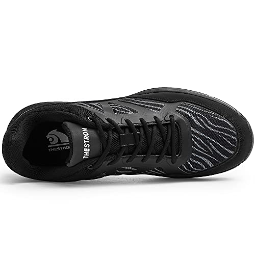 Image of THESTRON Men Golf Shoes Mesh Breathable Breathable Golf Walking Sport Sneakers 7 Spikes Golf Trainers