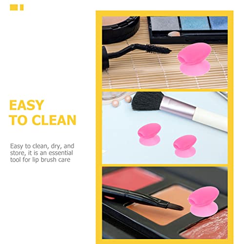 minkissy 12 peças Máscaras de Bálsamo Creme Cosmético para Manga Anti-Perda Copos de Cuidado Rosa Pr