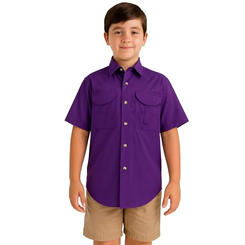 Kids Fishing Shirt Short Sleeves
