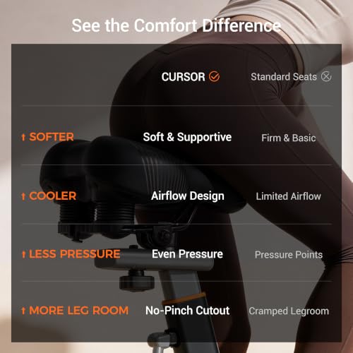 CURSOR Exercise Bike,Magnetic Stationary Bikes for Home,0-100 Resistance - image 9