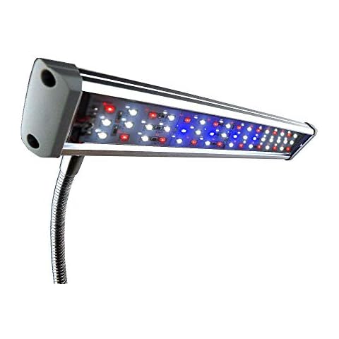 Finnex FugeRay Planted+ Aquarium LED Light Plus Moonlights, Cliplight, Silver,10 x 2.5 x 9.5 inches Cover
