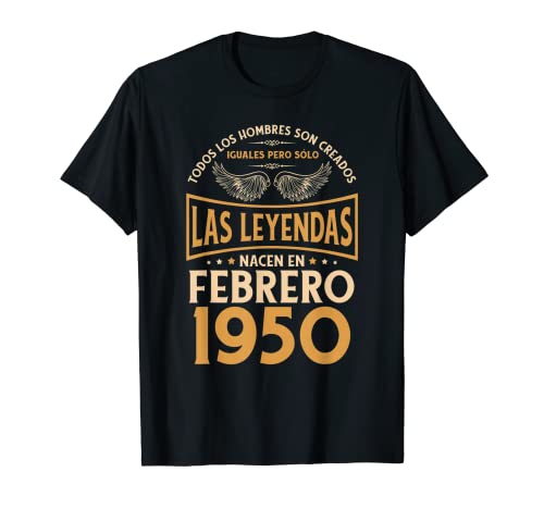Cumpleaños Hombre Regalos Las Leyendas Febrero 1950 Camiseta