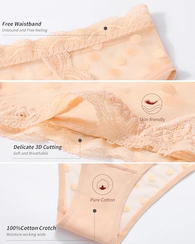 Image of Eiggam Women's Cotton Bikini Panties,High-Cut Full Coverage Stretch Cool Underwear for Women