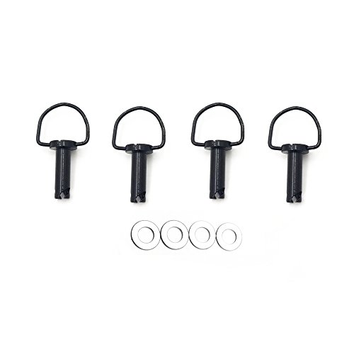 HTTMT - Touring FLHX FLHR X4Fastener Hard Saddlebag Mounting Pin Stud Bolt Chrome [P/N: MT278A X4-BK]