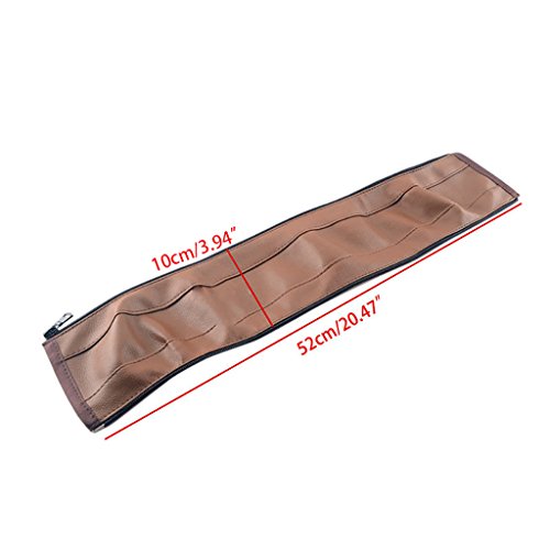 SUCHUANGUANG Baby Pram Pushchair Stroller Armrest Case Handle PU Leather Protective Cover Armrest Protector Brown - Image 2