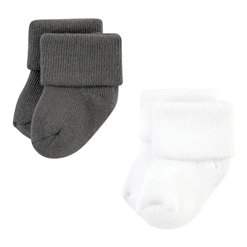 Image of Hudson Baby Baby 8-pack Cotton Rich Newborn and Terry Socks