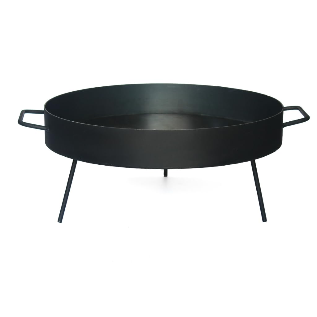 Genérico Disco de Arado Paellera Argentina de acero al carbono para cocinar Plano Varios tamaños con Patas desmontables Nic Store BBQ (60cm)