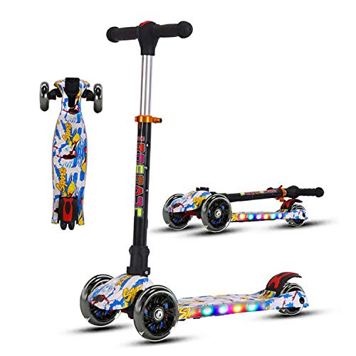 COOLBABYFun Kickboard Scooter for Kids - Foldable, Height Adjustable