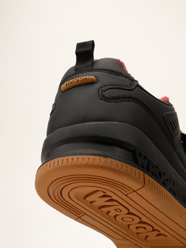 Image of WROGN Men's Microfibre Sneakers | Layered Panel Design | Lace-Up Closure