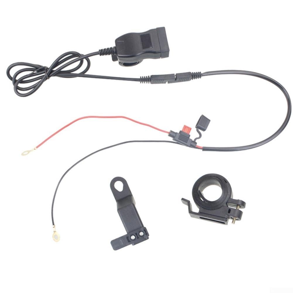 Cargador USB de motocicleta de 12V 24V con voltímetro y toma PD de 20W