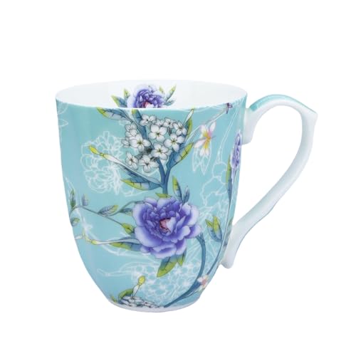 Glen Mila 13oz Cute Coffee Mug for Women Bone China Coffee Mug Cute Mugs Christmas Mugs birthday Gifts for Mom Friends