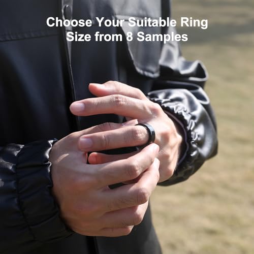 Image of POBOVi Smart Ring for Men /Women - Fitness Tracker with Sleep, HRV, Heart Rate, Blood Oxygen - IP68 Waterproof, No Subscription, iOS & Android - Sizing Kit for Accurate Fit (Includes Ring Sizer Only)